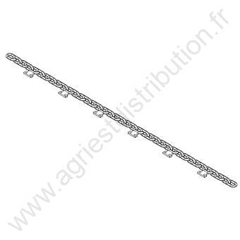 CHAINE 16X56 39 MAILLONS ENT. TAQUET 336 TAQUET 70X45X10 2 TRS Ø12.4 EA 40